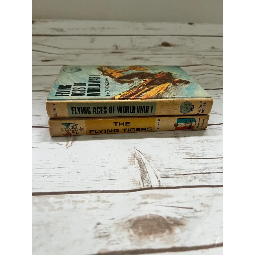 Random House Landmark Books The Flying Tigers & Flying Aces of WWI Set 2 HC
